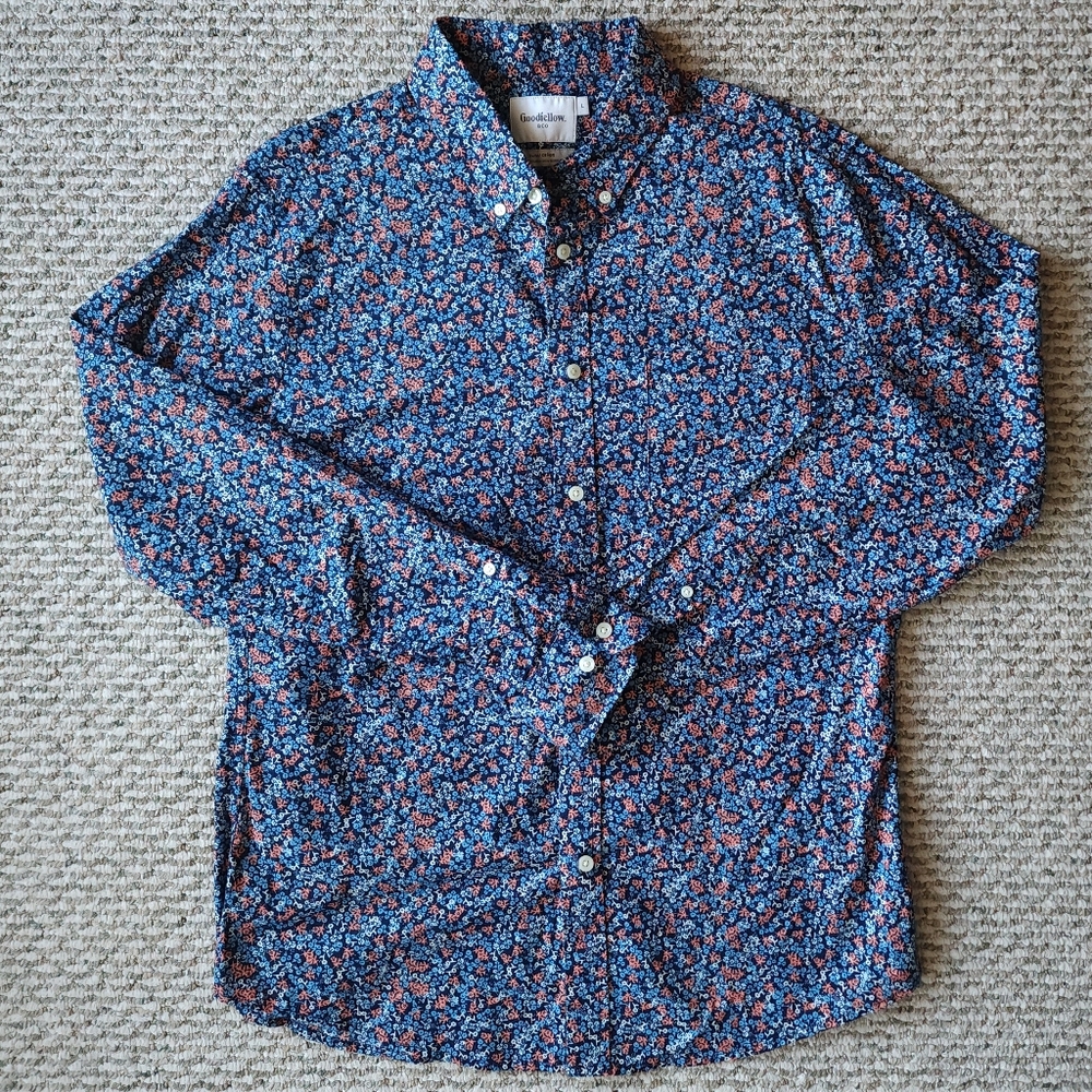Men's Goodfellow & Co Floral Long Sleeve Button Down Shirt
